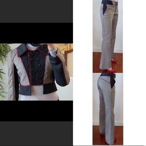 Bebe Suit Jacket SZ 0 + Flare Cut Pants SZ 2P